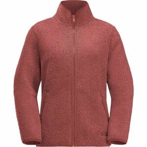 Jack Wolfskin HIGH CURL JACKET W Női outdoor pulóver, piros, méret kép