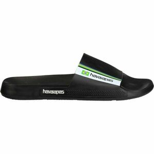 HAVAIANAS SLIDE BRASIL Uniszex papucs, fekete, méret 35/36 kép