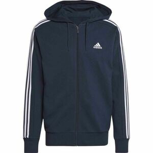 adidas ESSENTIALS FRENCH 3-STRIPES HOODIE Férfi pulóver, sötétkék, méret kép