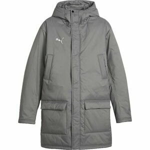 Puma TEAMFINAL WINTER JACKET Férfi téli futball kabát, szürke, méret kép