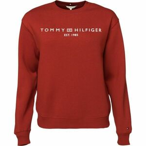 Tommy Hilfiger MDRN REG CORP LOGO C-NK SWTSHRT Női pulóver, piros, méret kép