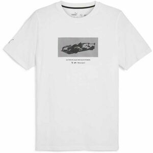 Puma BMW M MOTORSPORT NEW ESSENTIALS CAR CRAPHIC TEE Férfi póló, fehér, méret kép