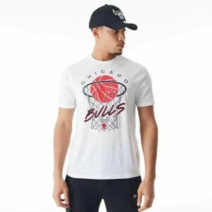 New Era CHICAGO BULLS NBA NET Férfi póló, fehér, méret kép