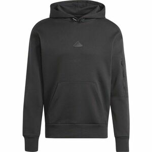 adidas CITY ESCAPE Férfi pulóver, fekete, méret kép