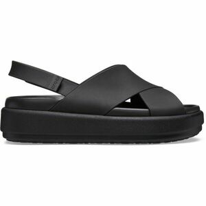 Crocs BROOKLYN LUXE CROSS STRAP W Női szandál, fekete, méret 39/40 kép