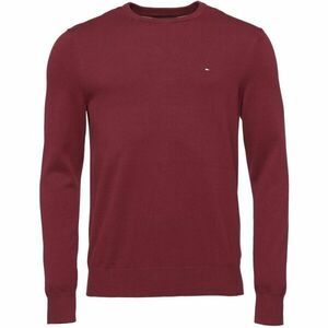 Tommy Hilfiger ESSENTIAL COTTON CREW NECK Férfi kötött pulóver, bordó, méret kép