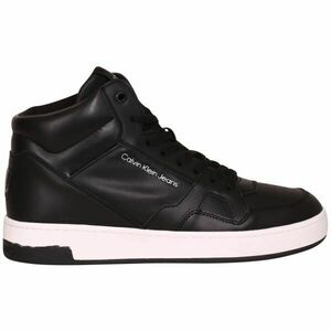 Calvin Klein BASKET CUPSOLE MID LTH-PU Női szabadidőcipő, fekete, méret kép