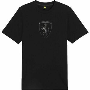 Puma FERRARI RACE TONAL BIG SHIELD TEE Férfi póló, fekete, méret kép