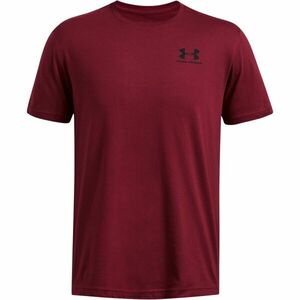 Under Armour SPORTSTYLE LC SS Férfi póló, bordó, méret kép