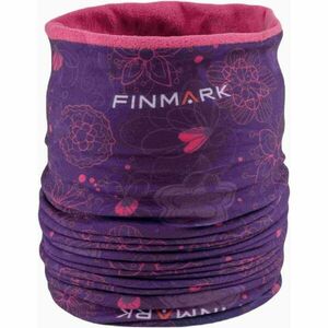 Finmark MULTIFUNCTIONAL SCARF WITH FLEECE Lány multifunkcionális kendő, lila, méret kép