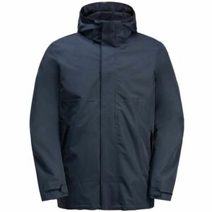 Jack Wolfskin LUNTAL 3IN1 M Férfi bélelt kabát, sötétkék, méret kép