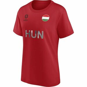 FANATICS UEFA EURO 2024 HUNGARY NATION FLAG Női póló, piros, méret kép