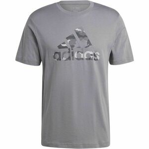 adidas CAMO BADGE OF SPORT TEE Férfi póló, szürke, méret kép