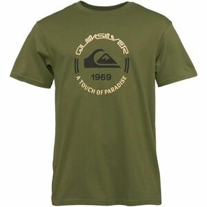 Quiksilver CIRCLE LOGO SS Férfi póló, khaki, méret kép