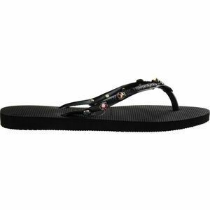 HAVAIANAS SLIM LUXURY Női strandpapucs, fekete, méret 39/40 kép