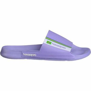 HAVAIANAS SLIDE BRASIL Uniszex papucs, lila, méret 37/38 kép