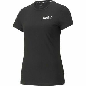 Puma ESS+EMBROIDERY TEE Női póló, fekete, méret kép