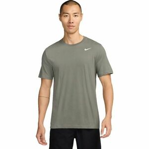 Nike DRY TEE DFC CREW SOLID M Férfi póló edzéshez, szürke, méret kép