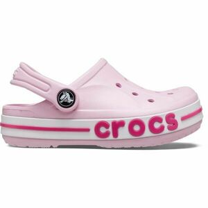 Crocs BAYABAND CLOG K Gyerek papucs, rózsaszín, méret 28/29 kép