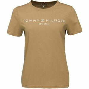 Tommy Hilfiger LOGO CREW NECK Női póló, bézs, méret kép