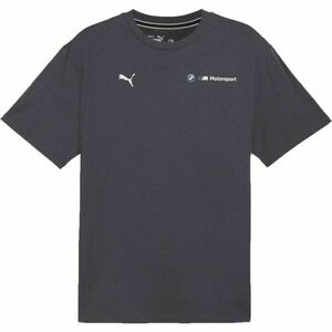 Puma BMW M MOTORSPORT ESSENTIALS+ LOGO TEE Férfi póló, sötétszürke, méret kép