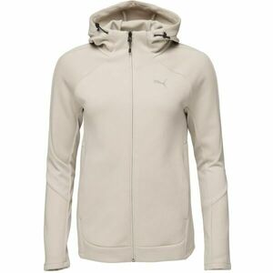 Puma EVOSTRIPE FULL ZIP HOODY Női pulóver, bézs, méret kép