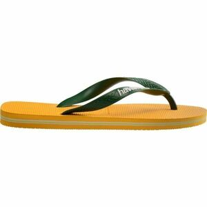 HAVAIANAS BRASIL LOGO Uniszex flip-flop papucs, sárga, méret 39/40 kép