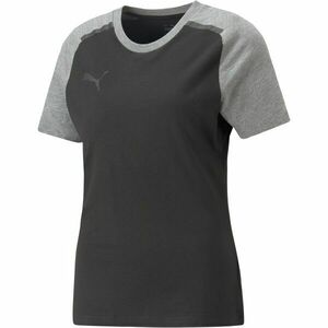 Puma TEAMCUP CASUALS TEE Futballpóló, fekete, méret kép