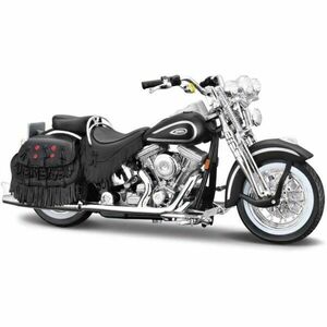 MAISTO 1999 FLSTS HERITAGE SOFTAIL® SPRINGER™ Motorkerékpár makett, fekete, méret kép