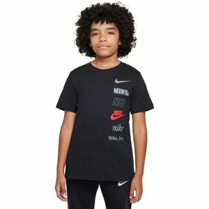 Nike NSW TEE LOGO Fiú póló, fekete, méret kép