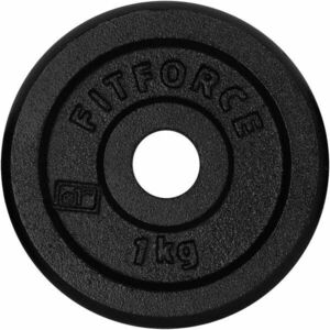 Fitforce PLB 1KG 25MM Súlyzótárcsa, fekete, méret kép