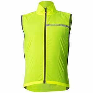 Castelli SQUADRA VEST Férfi kerékpáros mellény, fényvisszaverő neon, méret kép