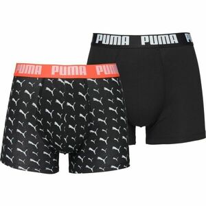 Puma MEN CAT LOGO PRINT BOXER 2P Férfi boxeralsó, fekete, méret kép