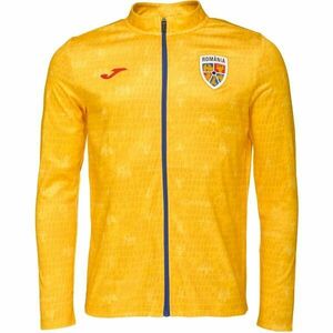 Joma FED. FUTBOL RUMANÍA PRE-GAME FULL ZIP SWEATSHIRT Férfi futball melegítőfelső, sárga, méret kép