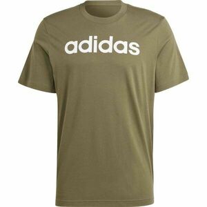 adidas ESSENTIALS SINGLE JERSEY EMBROIDERED LOGO Férfi póló, khaki, méret kép