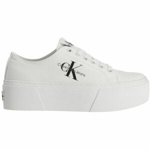 Calvin Klein FLATFORM+ CUPSOLE LOW TXT Női rövid szárú teniszcipő, fehér, méret kép