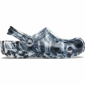 Crocs CLASSIC MARBLED CLOG Uniszex belebújós cipő, fekete, méret 36/37 kép