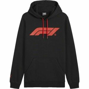 Puma F1 ESSENTIALS LOGO HOODIE Férfi pulóver, fekete, méret kép