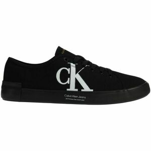 Calvin Klein VULC LOW OVERSIZED BRAND Rövid szárú férfi teniszcipő, fekete, méret kép