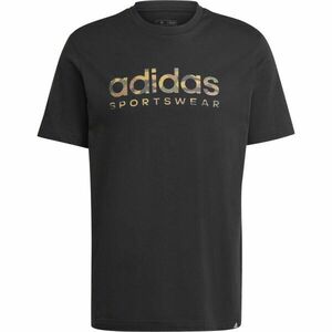 adidas CAMO LINEAR GRAPHIC TEE Férfi póló, fekete, méret kép