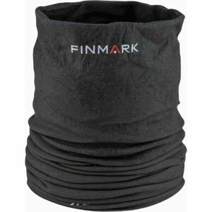 Finmark MULTIFUNCTIONAL SCARF WITH FLEECE Multifunkcionális kendő, fekete, méret kép