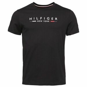 Tommy Hilfiger HILFIGER NEW YORK TEE Férfi póló, fekete, méret kép