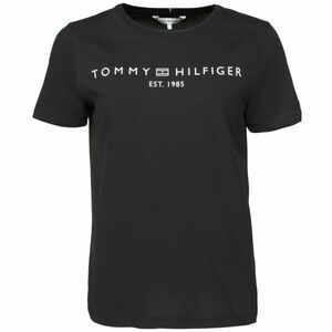 Tommy Hilfiger LOGO CREW NECK Női póló, fekete, méret kép