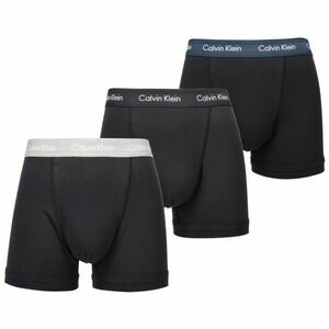 Calvin Klein 3 PACK TRUNKS - STRETCH Férfi boxeralsó, fekete, méret kép