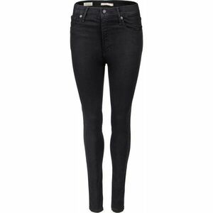 Levi's® MILE HIGH SUPER SKINNY BLACK G Női nadrág, fekete, méret kép