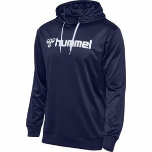 Hummel LOGO HOODIE Férfi pulóver, sötétkék, méret kép