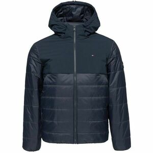 Tommy Hilfiger MIXED MEDIA HOODED Férfi télikabát, sötétkék, méret kép