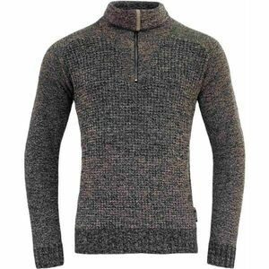 Devold BISPEN WOOL ZIP NECK Férfi gyapjú pulóver, sötétszürke, méret kép