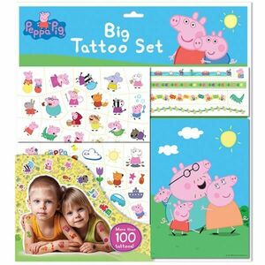 PRASÁTKO PEPPA BIG TATTOO SET Nagy készlet tetoválással, mix, méret kép