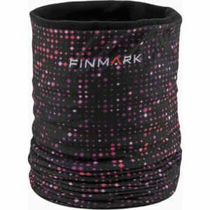 Finmark MULTIFUNCTIONAL SCARF WITH FLEECE Multifunkcionális kendő, fekete, méret kép